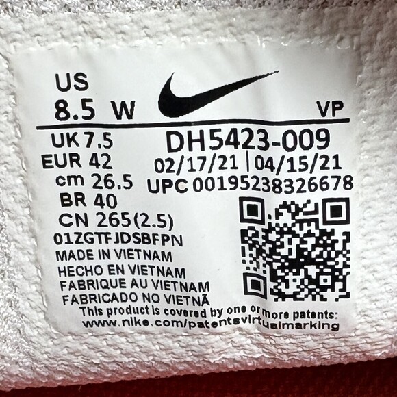 Nike Flex Experience Run 10 Gray Red Mens US Size 8.5 Wide DH5423-009 Sneakers - Picture 9 of 9